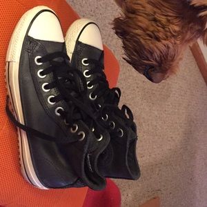 Leather converse